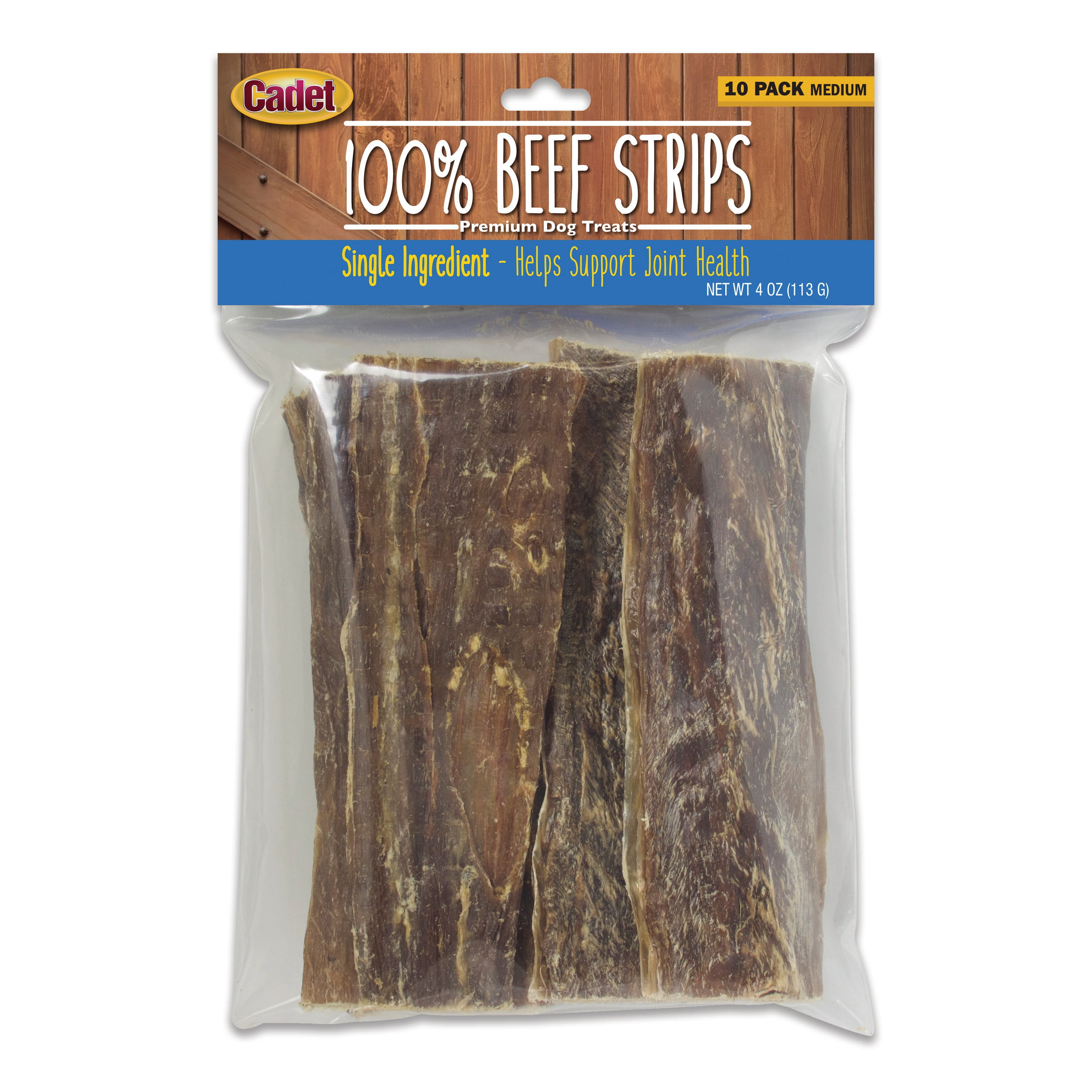 Cadet 100% Real Beef Strips for Dogs 4 oz.
