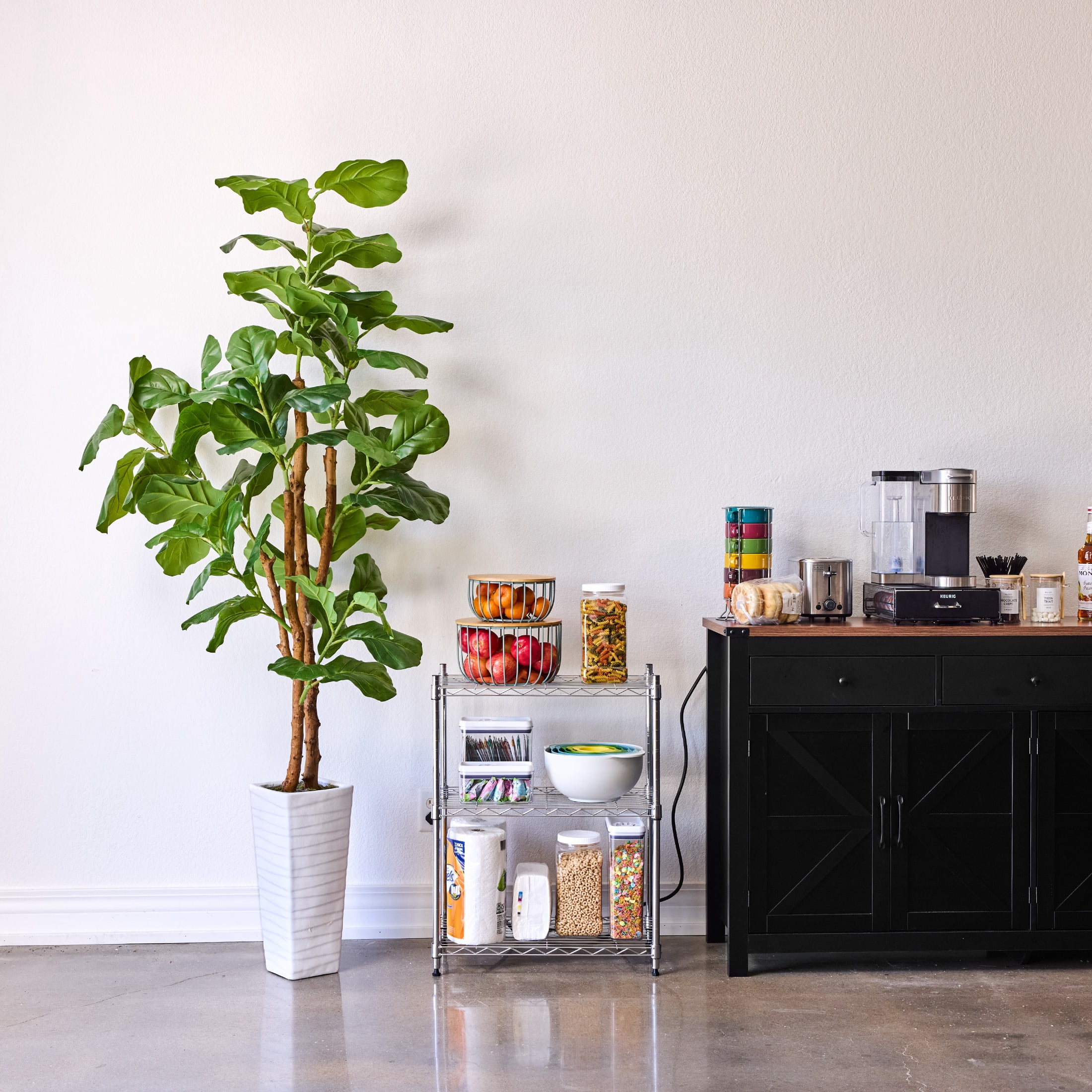 WorkPro 3-Tier Chrome Slim Wire Shelving