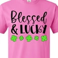 thumbnail image 4 of Inktastic Blessed and Lucky 4 Leaf Clovers St. Patrick's Day T-Shirt, 4 of 5