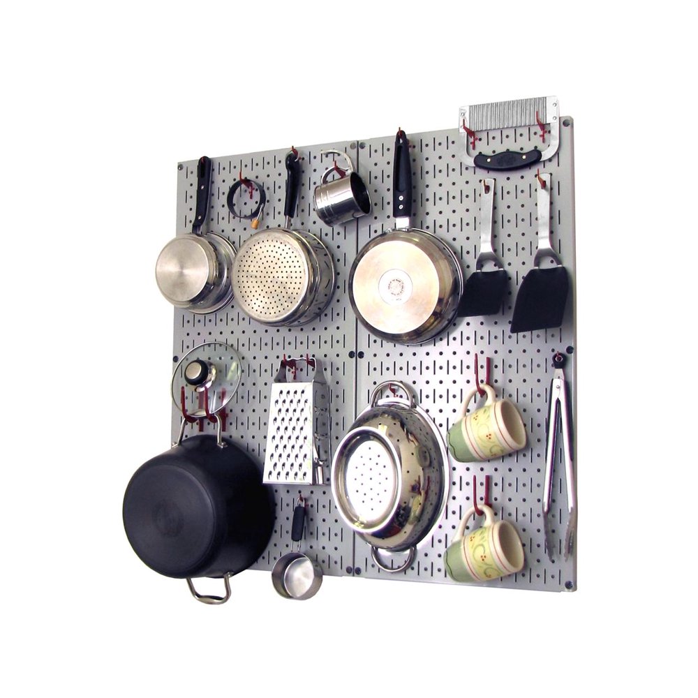 Wall Control Kitchen Pegboard Organizer Pots and Pans Pegboard Pack Storage and Organization Kit