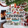 thumbnail image 2 of Cincinnati Christmas Ornament, Ceramic/Acrylic Ornament, Celebration Hanging Decor, Mother’s Day Ornament, Love Day Home Decor, Treasured Memory 2025, Holiday Tree Decoration, 2 of 5