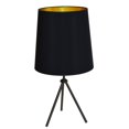 thumbnail image 1 of 1 Lumière 3 Jambe Tambour Table Montage W / Bk-Gld Shd, 1 of 1