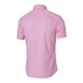 thumbnail image 3 of INSPIRE CHIC Men's Shirts Point Collar Short Sleeve Polka Dots Button Down Shirt 50 Pink, 3 of 7