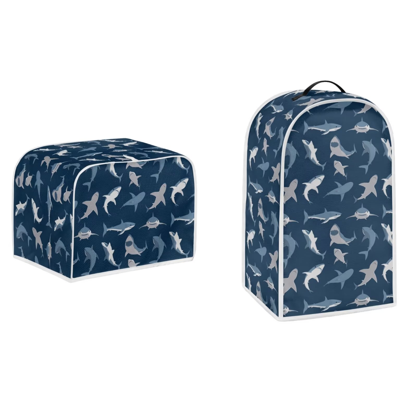 NETILGEN Mini Sharks Print Blender Covers with Top Handle Kitchenaid