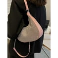 thumbnail image 3 of LinYooLi Stylish Hobo Bag Women Shiny Shoulder Bag Fashion Diamonds Purse Handbag, 3 of 6