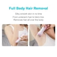 thumbnail image 4 of Tignapoo Ladies' Electric Hair Trimmer for Intimate, Underarm, Leg, and Facial Hair - Waterproof, Dry/Wet Use, Pink & Purple Options, Washable Heads Included, 4 of 6
