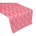 thumbnail image 2 of MDS Pack of 10 Wedding 12 x 108 inch Lace Table Runner for Wedding Banquet Decor Table Lace Runner- Coral, 2 of 6