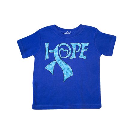 

Inktastic Hope- Light Blue Ribbon for Prostate Cancer Awareness Gift Toddler Boy or Toddler Girl T-Shirt