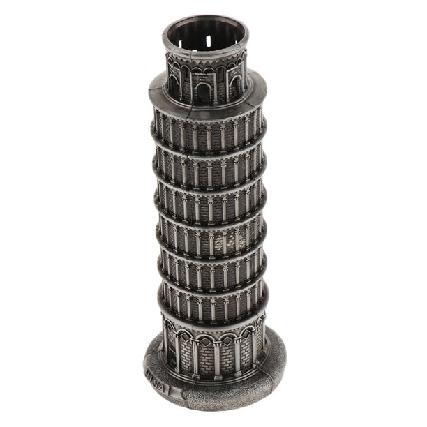 Torre inclinada coleccionable estatua modelo DIY decoración Zulema Torre inclinada de la estatuilla de Pisa