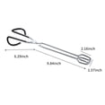 thumbnail image 6 of Scissor Tongs Barbecue BBQ Grill Pastry Tongs Baking Cooking Clamp Kicthen Food Scissor Tongs Stainless Steel Handles, 6 of 7