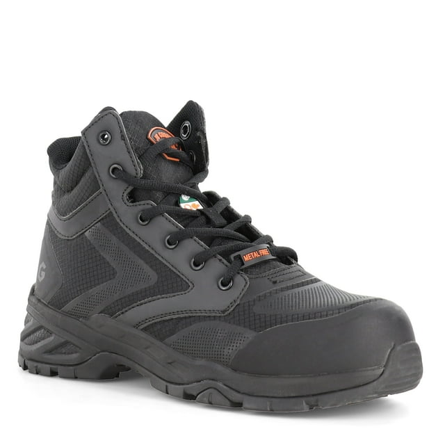 JB Goodhue 16112 Bottes Mi-Hautes rocket Largeur en Caoutchouc Lacets Noir Gris