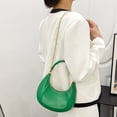 thumbnail image 4 of Bolso Mujer 2023 Ins Messenger Bag PU Cadena Cuero Tote Femenino (Verde), 4 of 9