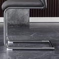 thumbnail image 6 of Sumdeal Modern Dining Chairs Set of 4 ,Metal Kitchen Chairs with Leather Padded Seat High Back, Modern Dining Chairs set of 4,Gray, 6 of 8
