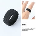 thumbnail image 6 of OUNONA Black Silicone Wedding for Staff Comfortable Band, 6 of 6