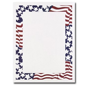 Great Papers 970130 Stars & Stripes Letterhead - 80 Sheets/Pack