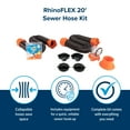 thumbnail image 4 of Camco RhinoFLEX 20-Foot RV Sewer Hose Kit - Polyolefin, Multicolor (39741), 4 of 8