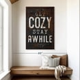 thumbnail image 2 of Elephant Stock Get Cozy Typography Wall Art - Vertical Canvas Wall Art - Living Room Wall Decor - Inspirational And Typography Canvas - Brown And White Decor - 32" x 48", 2 of 8