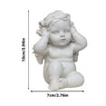 thumbnail image 3 of YOHAVEN European Vintage Cherub Statue, Angel Candle Holder Resin Sculpture for Garden Home Tabletop, Retro Decorative Ornament for Living Room Mantle, 3 of 6