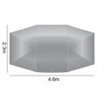 thumbnail image 2 of Toldo impermeable para auto, toldo anti UV para parasol para auto (Plata 4.5x2.3m) Ehuebsd Libre de BPA, 2 of 7