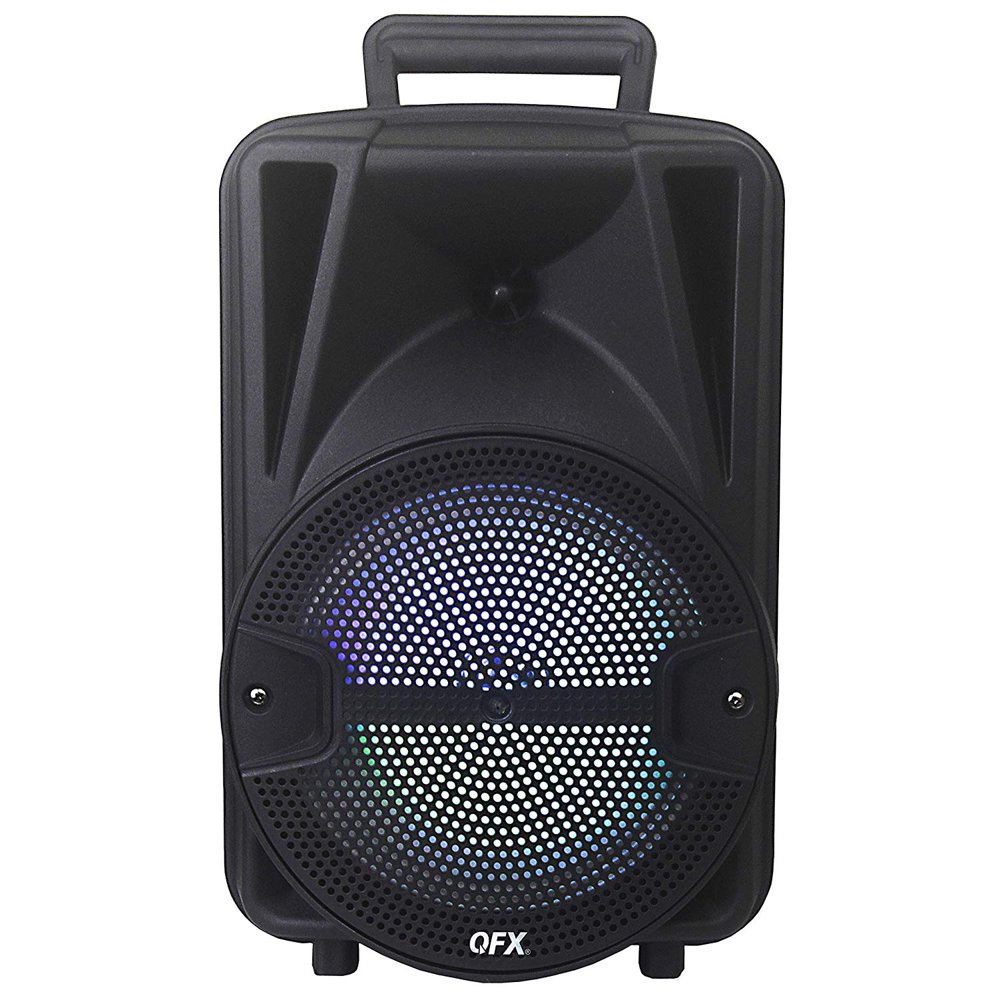 QFX PBXBF8SM 8" Portable Bluetooth Party Speaker with Tripod Stand and