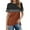 Brown, variant on TYGHBN Women's Fashion Round Neck Striped Round Neck Short Sleeve T Shirt Top Workout Top Long Sleeve Polyester Spandex Athletic Women Apparel T Shirt Active Loose Tops Women Women Technical Pants