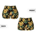 thumbnail image 3 of Sigee Sunflowers And Bird Print Women's High Waist Workout Shorts - Squat Proof, Tummy Control, Yoga and Gym Activewear-XX-Large, 3 of 9