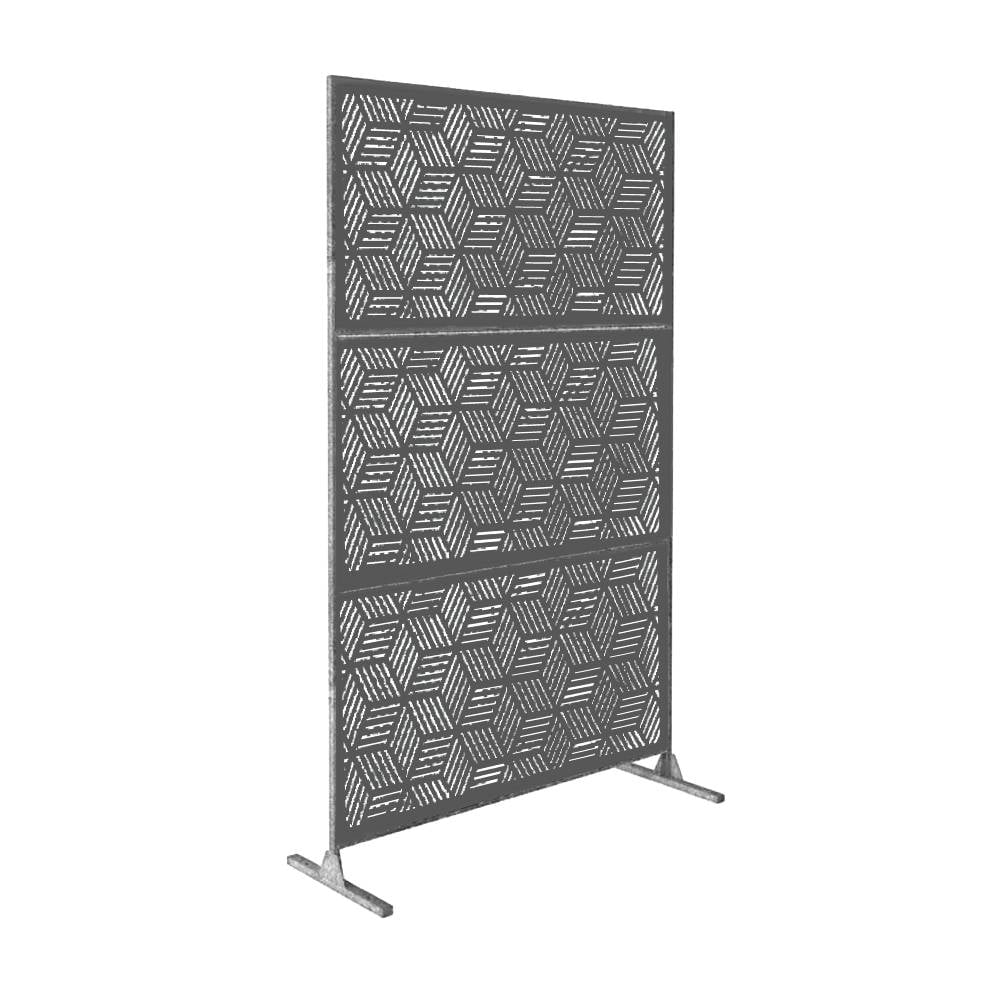 6' H x 4' W Laser Cut Metal Privacy Screen,Metal Privacy Screen Fence