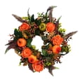 thumbnail image 2 of Cqxid Wreath Under $20 Thanksgiving Decorations Halloween Garland Fall Garland Maple Leaf Pumpkin Rattan Door Hanging Window, 2 of 6