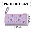 thumbnail image 2 of Cartera para mujer con cremallera alrededor de la cartera PU grande de viaje largo titular de la tarjeta de crédito con pulsera, 2 of 5