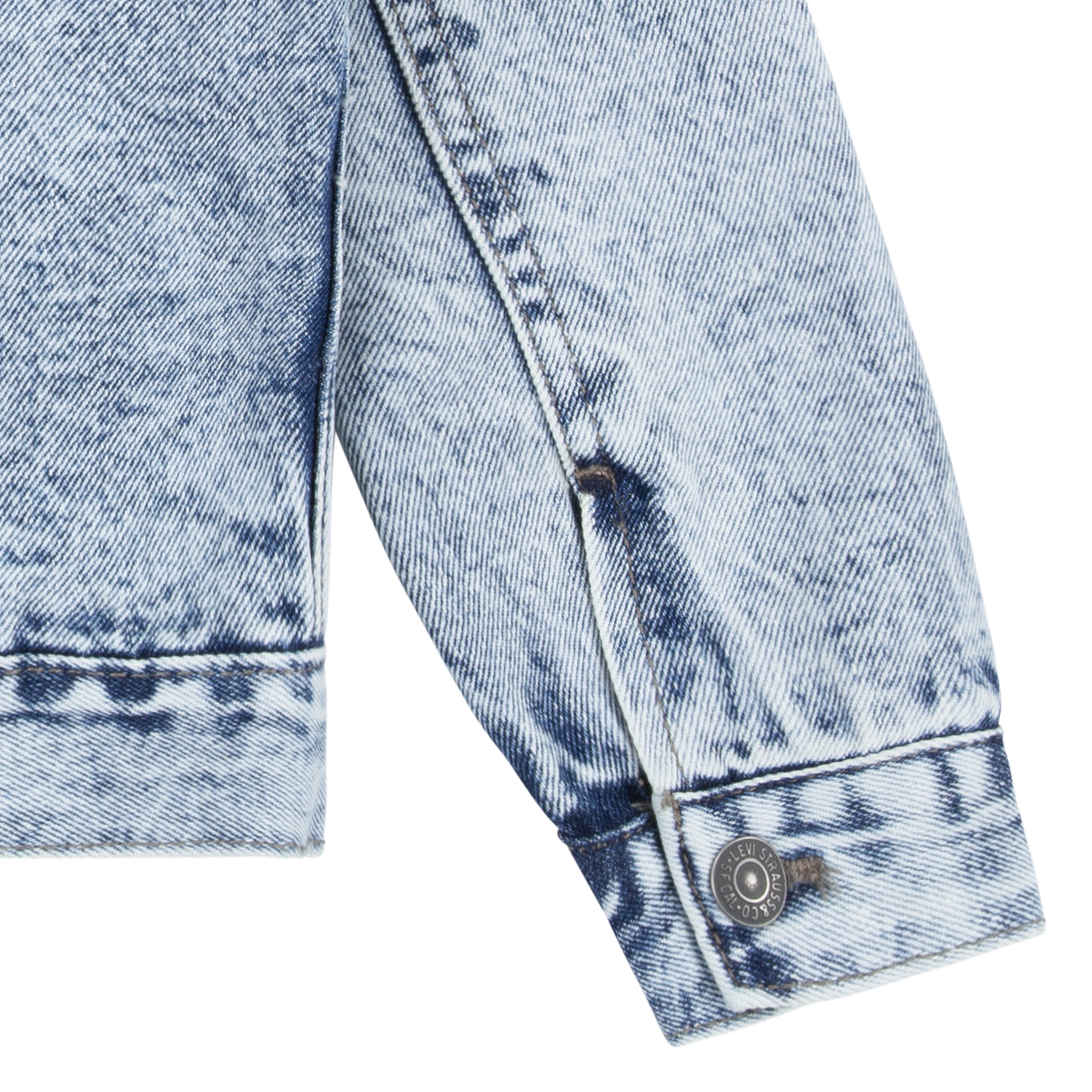 Levi's Boys' Faux Shearling Denim Trucker Jacket, Sizes 4-7