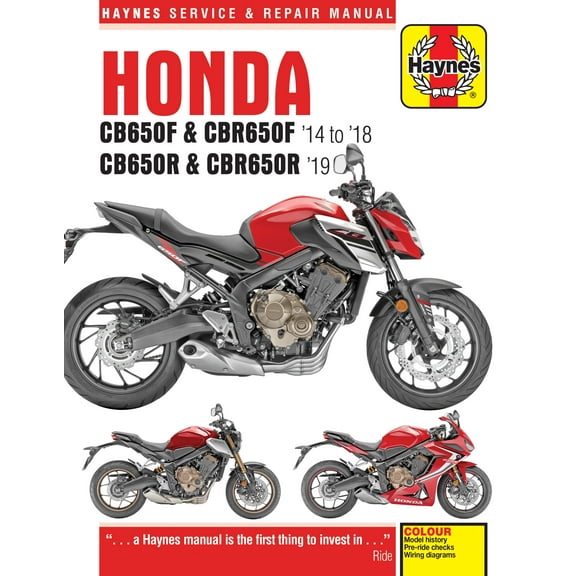 Honda CB650F & CBR650F, CB650R & CBR650R (14-19) Haynes Repair Manual ^