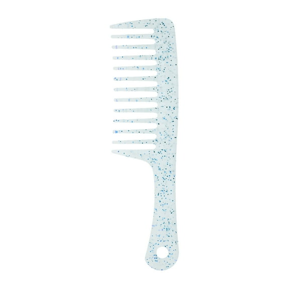Unique Bargains 1 Pc Anti-Static Wide Tooth Comb for Curly Thin Hair Plastic Blue