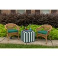 thumbnail image 3 of Casual Cushion Solid Sunbrella® Fabric 1-Piece Indoor/Outdoor Wicker Seat Pad, 18"W x 18"L, Canvas Forest Green, 3 of 5