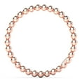 thumbnail image 3 of Sz 7.0 Solid 10K Rose Gold 2MM Eternity Bead Comfort Fit Wedding Band Ring, 3 of 5