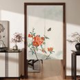 thumbnail image 3 of Cortina de puerta Noren china con pintura de flores y pájaros, decoración de partición de cocina, dormitorio, restaurante, cortina colgante para puerta, 3 of 5