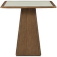 thumbnail image 2 of Meridian Furniture Atrium Brown Glass Top And Wood Base Counter Height Table, 2 of 12