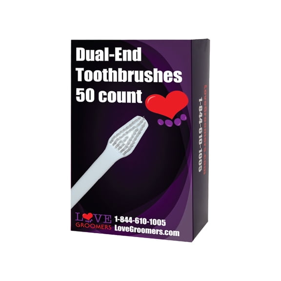 Groomer Essentials Dual-End Toothbrushes