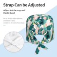 thumbnail image 3 of Working Caps, Exotic Cockatoo Parrot White Cleaning Cap with Adjustable Tie Sweatband, Comfortable and Breathable Hair Cap Chef Hat Aesthetic Head Cover for Women Men, 3 of 5