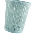 thumbnail image 1 of Bote de basura Plástico Jadeshay Cesta de almacenamiento de basura Diseño de imitación de ratán, 1 of 6