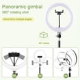 thumbnail image 3 of ZOMEI  12"/30cm Selfie LED Ring Light with 63" Telescopic Tripod, 2700-5600K Adjustable Color Temperature & 10 Brightness Levels for Professional Content Creation, Vlogging, TikTok Video Shooting, 3 of 7