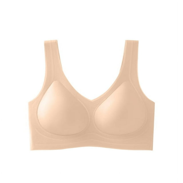 Sujetador de lactancia de látex sin aros de acero, suave, sin costuras, cómodo, ropa interior deportiva para mujer