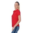 thumbnail image 2 of Blusa Camisa Mujer Manga Corta Lisa Rojo Palassi 5000, 2 of 7