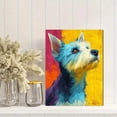 thumbnail image 2 of Colorful Yorkshire Terrier Pop Art Canvas Print, Yorkie Portrait Ready To Hang Pet Lover Wall Decor, 2 of 8