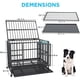 thumbnail image 3 of Dog Crates for Large Dogs 45IN Heavy Duty Dog Crate Pet House Kennel Supplies Products Home Garden Freight free ShopWise Round, 3 of 6