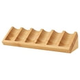 thumbnail image 2 of Essential Oil Display Rack Shelf 6 Slots Bamboo Perfume Practical Countertop Sturdy Bottle Holder Nail Polish Display Holder, 2 of 8