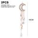thumbnail image 2 of Horquillas para el pelo románticas con diseño de luna creciente y estrella, cuentas de cristal, borlas, horquillas para el pelo, cadena para mujeres y niñas, joyería nupcial, accesorios para el pelo,, 2 of 5