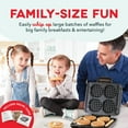 thumbnail image 5 of Multi Mini Waffle Maker - Four 4” Waffle Molds, NoFZick Waffle Iron with Quick Heat-Up, NoFZick Surface - Perfect Mini Waffle Maker for Kids and Families, Just Add Bat, 5 of 5