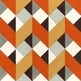 thumbnail image 3 of Vess, June Erica 12x12 Black Modern Framed Museum Art Print Titled - Chevron Illusion I, 3 of 5