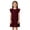 Wine, variant on Ruyang Kids Girls Frilly Skirts Ruffle Fly Sleeve Round Neck Sundress Summer Solid Beach Vacation Casual Mini Dresses