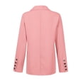 thumbnail image 4 of MIASHUI Cardigan Ajusté à Revers Cranté pour Femmes, Style Blazer Élégant, Veste Décontractée à devant Ouvert pour Femmes Rose, TTG, 4 of 4